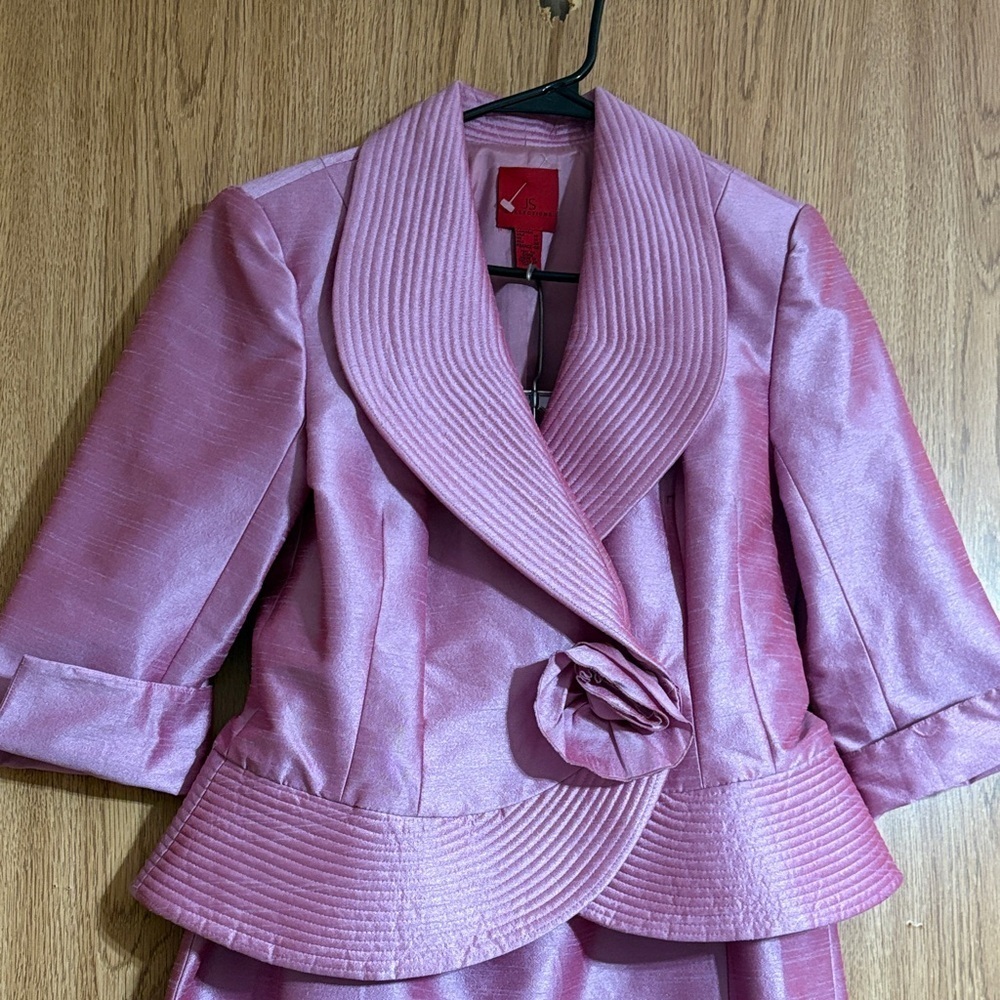 JS Collections Mauve Skirt Set - Picture 4 of 14